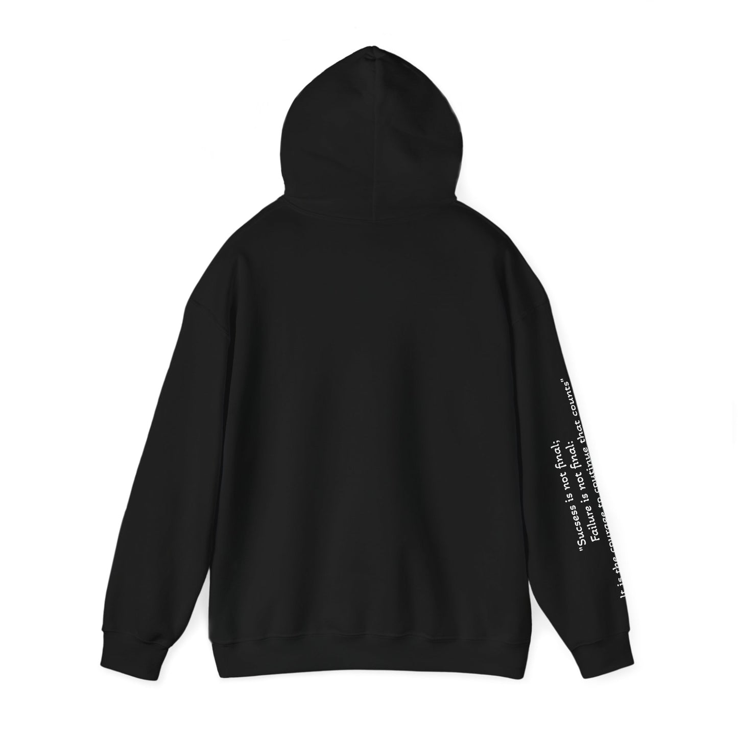 Inspiring Quote Hooded Sweatshirt - Heavy Blend™