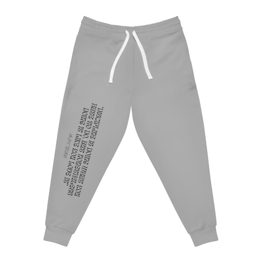 Inspirational Athletic Joggers with Motivational Text for Workout Gear