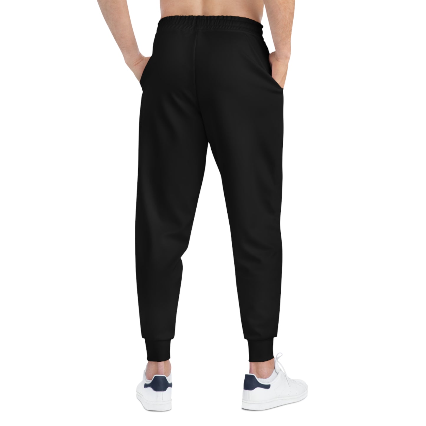 Stylish Black Athletic Joggers with Motivational Quote - Perfect for Workout & Everyday Wear