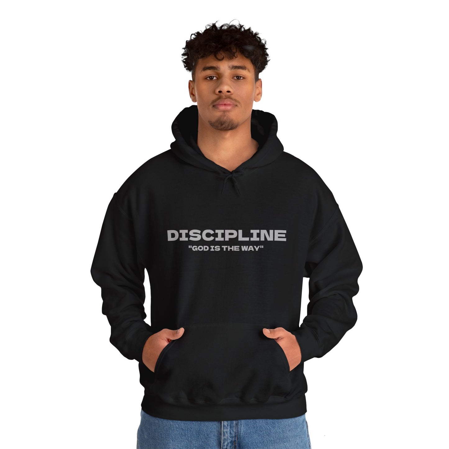 Heavy Blend™ Hooded Sweatshirt - 'Discipline' Inspirational Quote