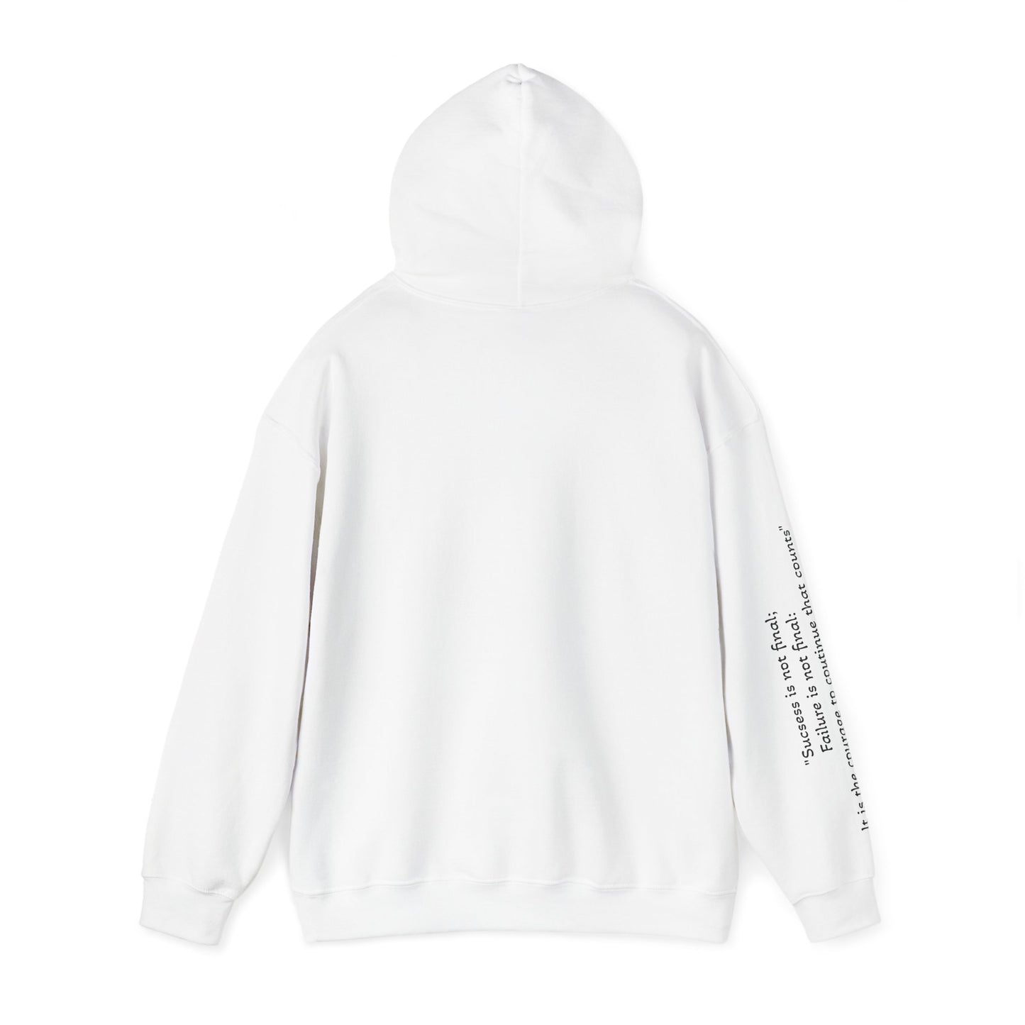 Inspiring Quote Hooded Sweatshirt - Heavy Blend™