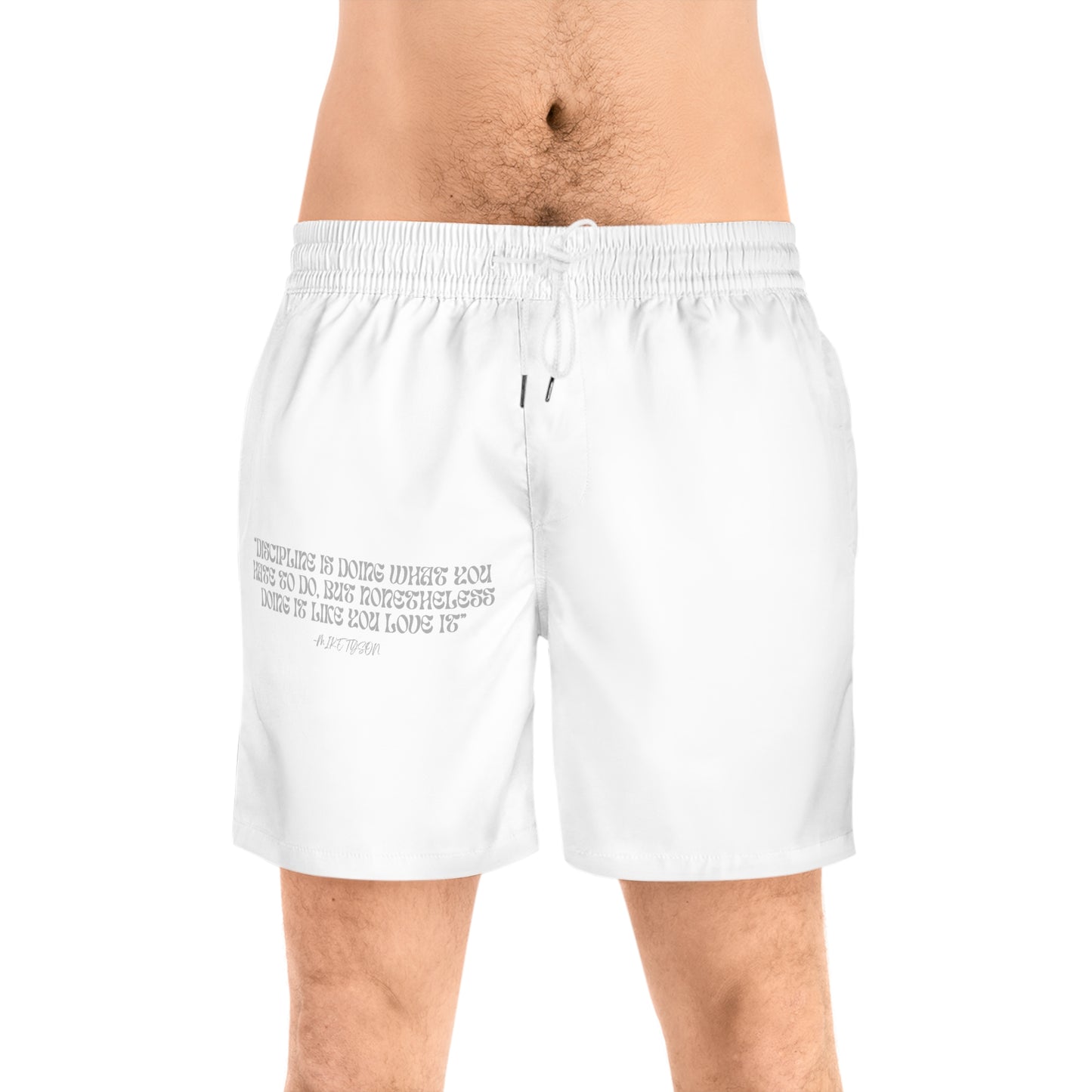 Motivational Men's Swim Shorts - Discipline Quotes Swimwear