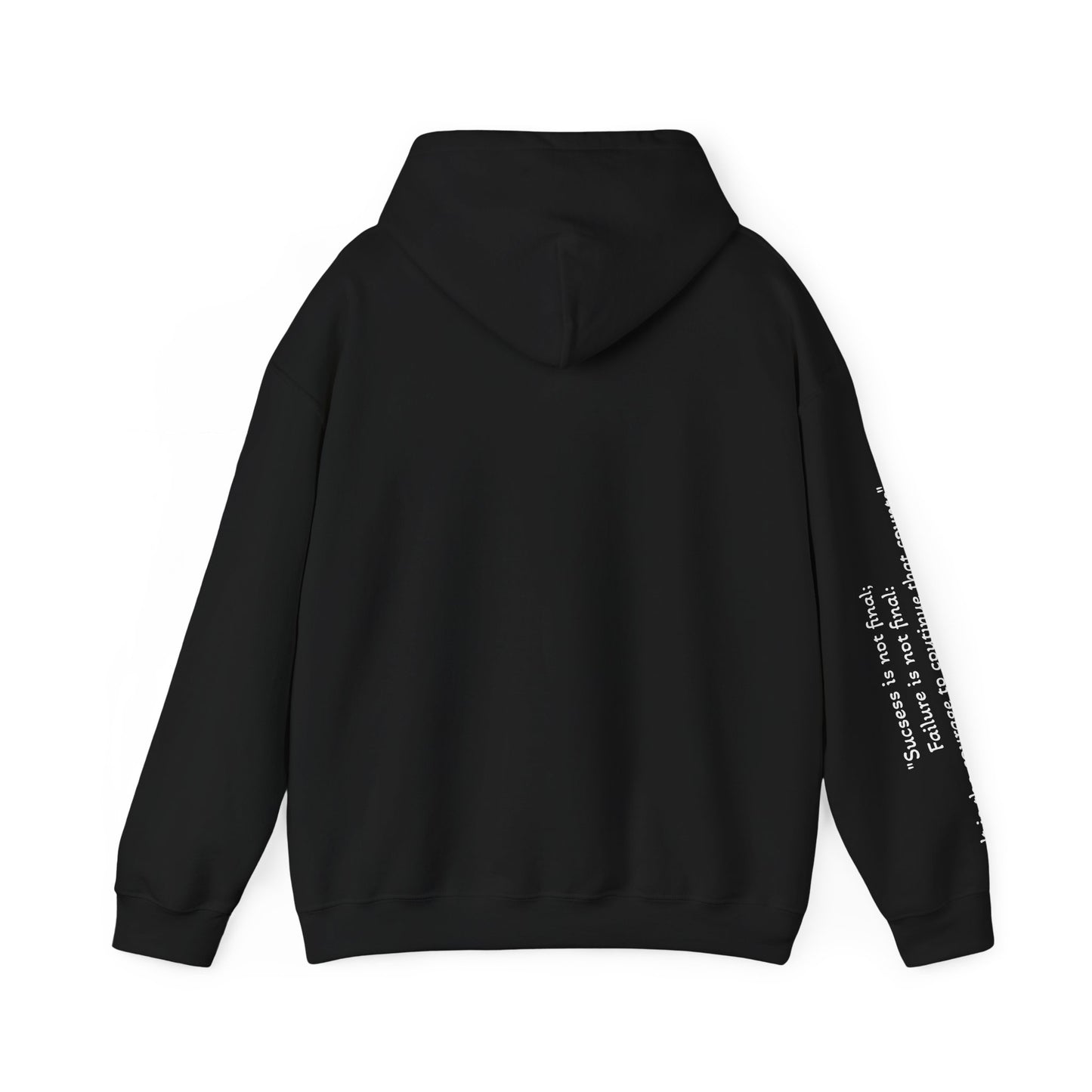 Inspiring Quote Hooded Sweatshirt - Heavy Blend™