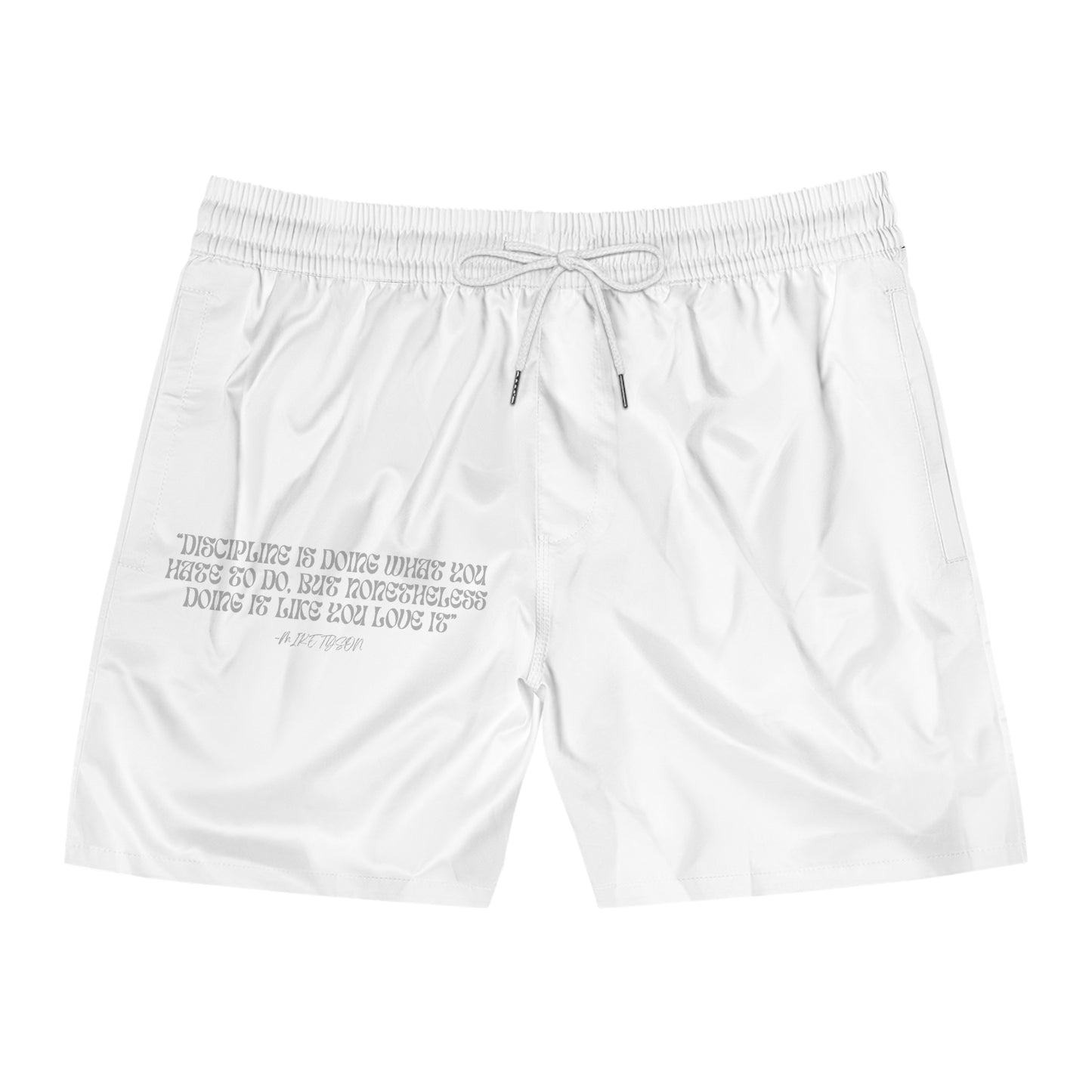 Motivational Men's Swim Shorts - Discipline Quotes Swimwear